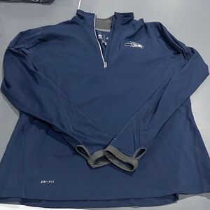 Nike Navy Dri-FIT Quarter-Zip Top